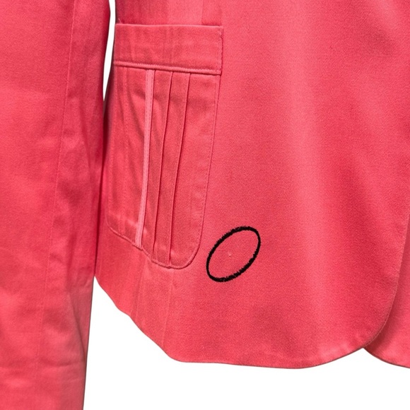 INC Pink Blazer Large Single Button Office Careerwear Siren Power Jacket 90s Y2K - Picture 4 of 7